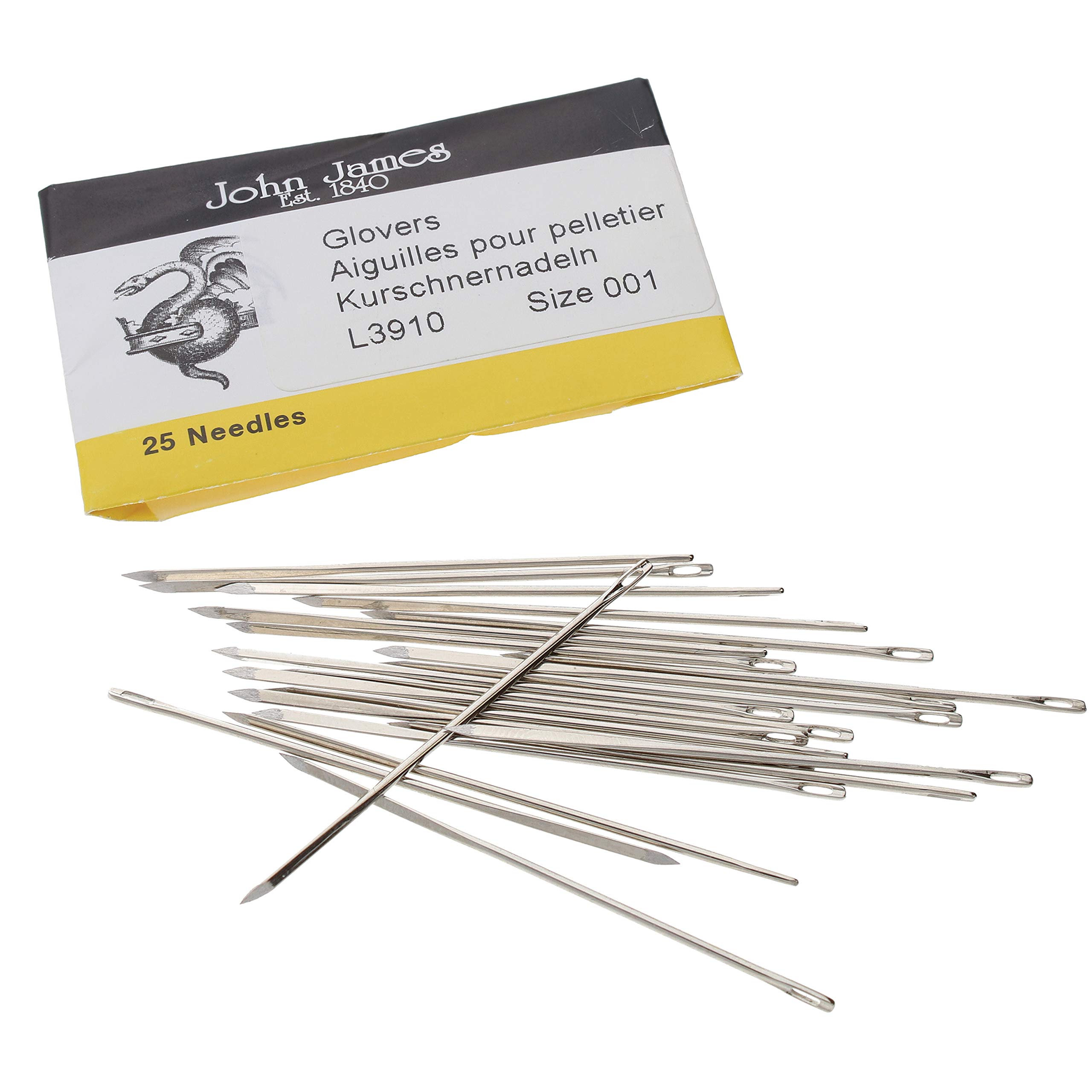 Amazon.com: John James Glovers Needles, Size #1, 48.5mm in Length